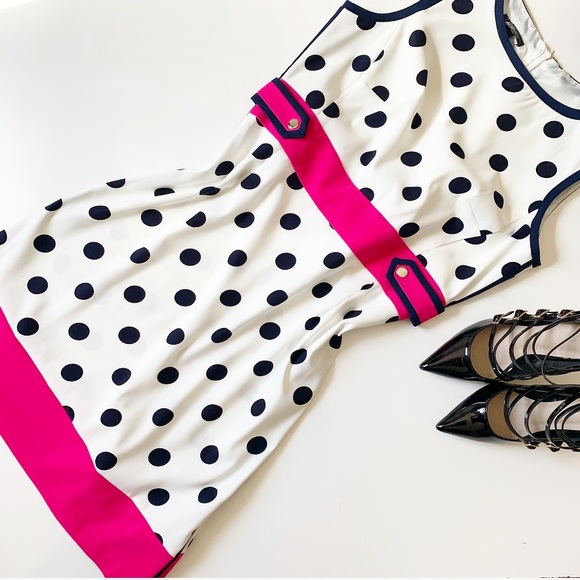 AGB Dresses & Skirts - NWT AGB Polkadot Dress 💗💙